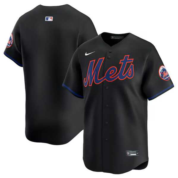 Men's New York Mets Blank 2024 Black Alternate Limited Stitched Baseball Jersey Dzhi,We sell and wholesale Men's New York Mets Blank 2024 Black Alternate Limited Stitched Baseball Jersey Dzhi on line form chian!